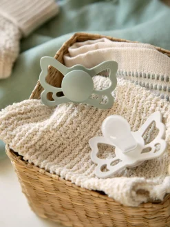 Discount Anatomiske Smokker Av Silikon, 2-pakning, Størrelse 2 Bad Og Pleie