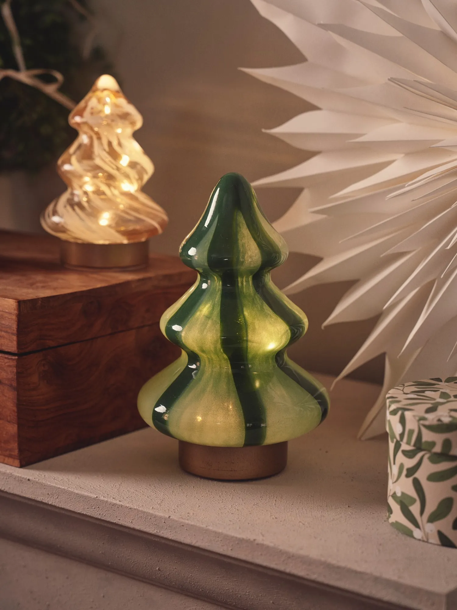 Outlet Dekorativt Tre Med LED Julepynt|Dekorasjon