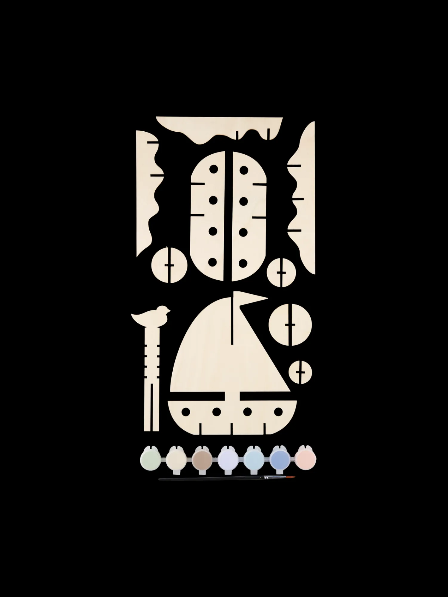 Hot DIY-trebyggesett Tilbehør Til Maling