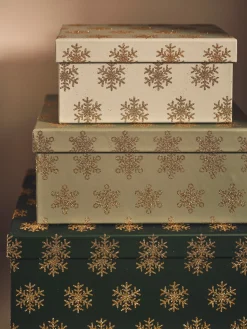 Sale Eske Med Glitter Jule­Innpakning|Oppbevaring