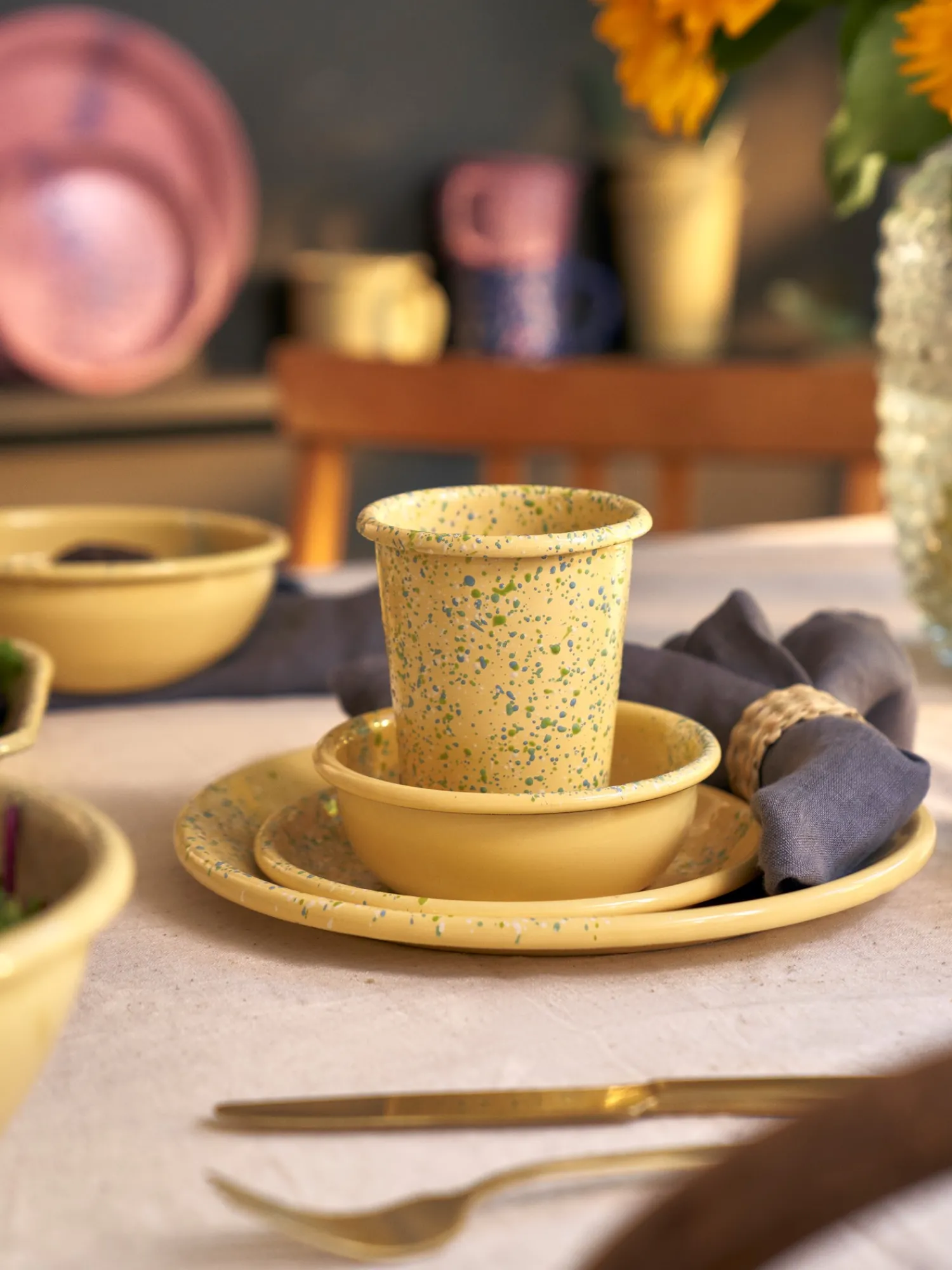 Clearance Flow Fest-tumbler – gul Servise