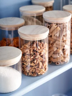 Clearance Glass Med Lokk - 2 Stk Kjøkkentilbehør