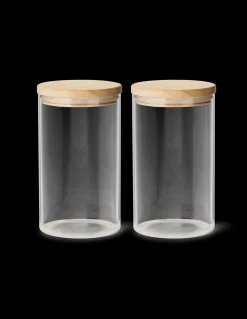 Best Glass Med Lokk - 2 Stk Kjøkkentilbehør