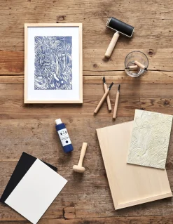 Hot Gummiplate 18 X 24 Cm Til Linoleumstrykk Tilbehør Til Maling