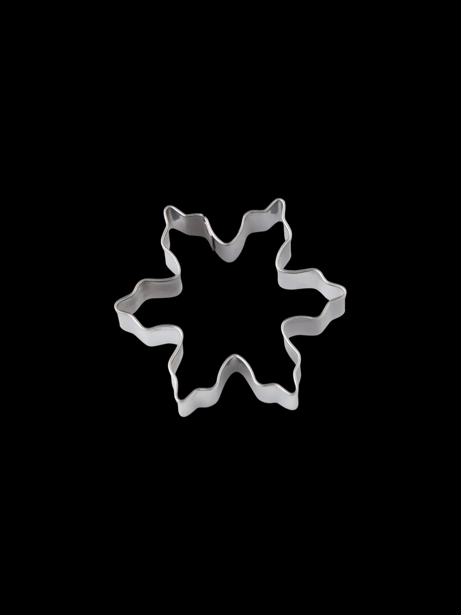 Hot Kakeform Formet Som En Snøkrystall Bakeartiker