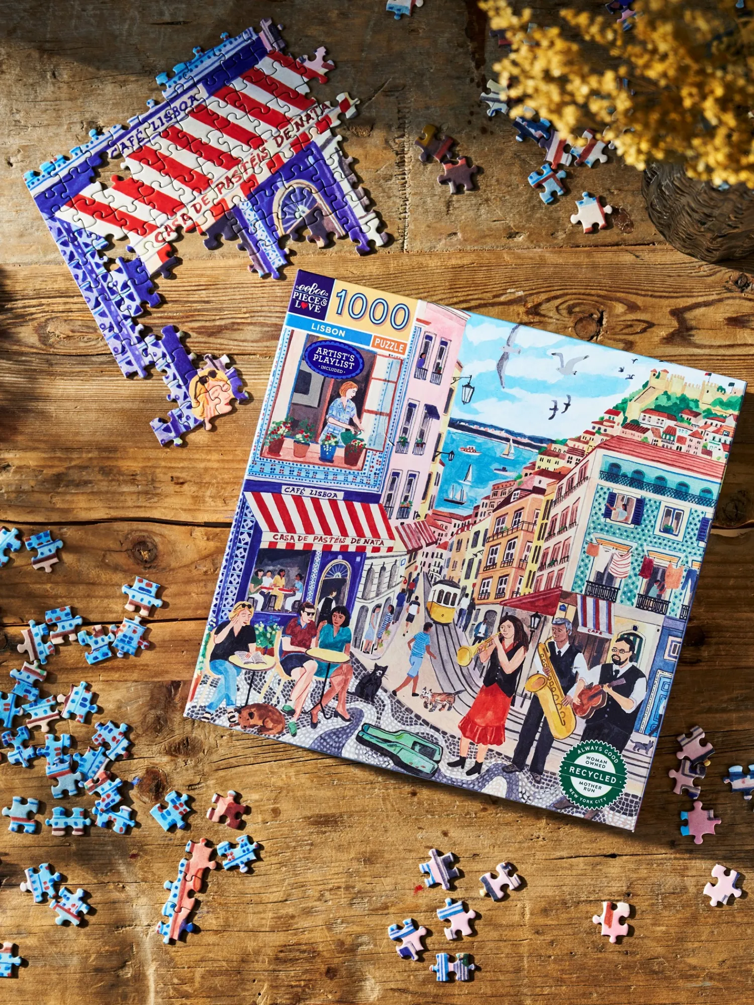 New Lissabon-puslespill Med 1000 Brikker Puslespill Og Spill