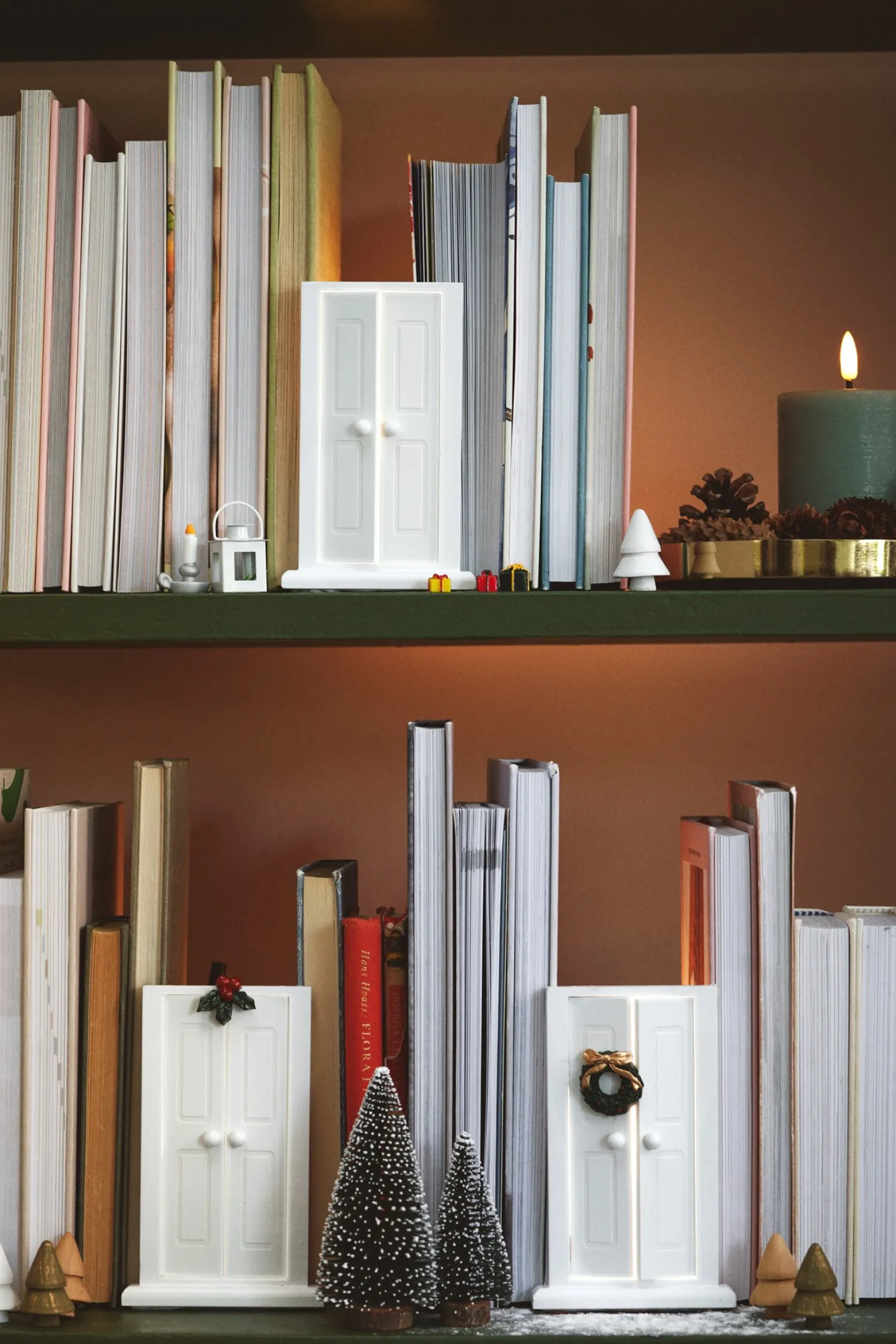 Clearance Liten Dobbeltdør Julepynt|Nissedør Og Tilbehør