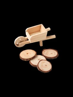 Minitrillebår Med Tre Julepynt|Nissedør Og Tilbehør