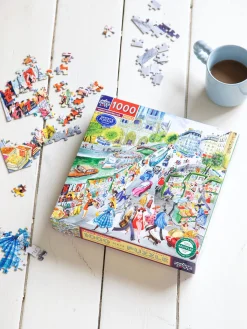 Clearance Paris Bookseller-puslespill 1000 Brikker Puslespill Og Spill
