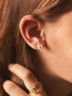 Outlet Phine Pearl Flower-øreringer Øreringer