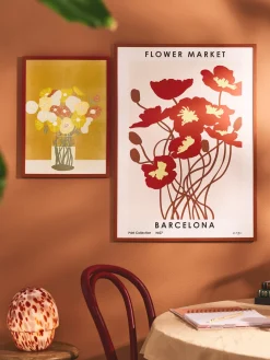 Sale Plakat Flower Market Barcelona 50 X 70 Cm Rammer Og Plakater