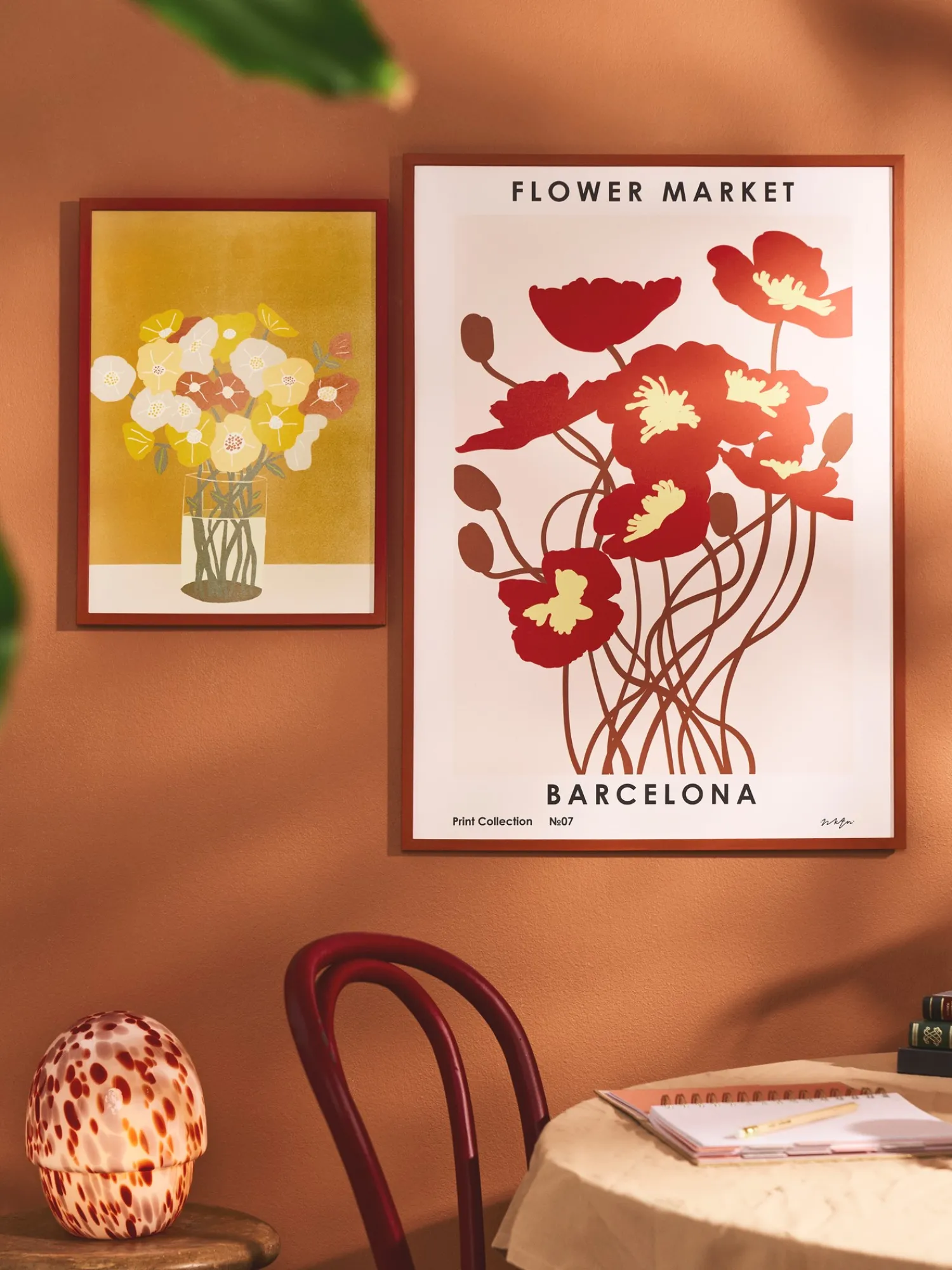 Sale Plakat Flower Market Barcelona 50 X 70 Cm Rammer Og Plakater