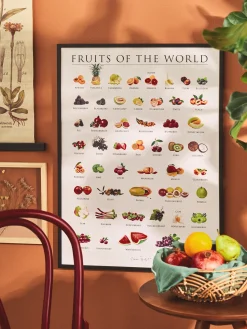 Online Plakat Fruits Of The World 50 X 70 Cm Rammer Og Plakater
