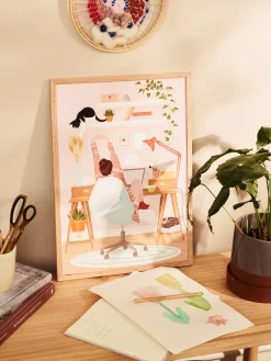 Hot Plakat Home Office A3 Rammer Og Plakater