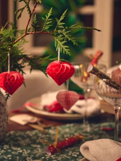 Sale Sekskantede Pomponger Julepynt|Juletrepynt