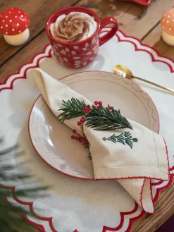 Serviettring Julepynt|Servise