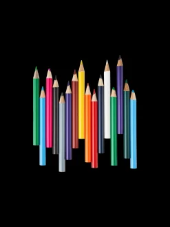 New Små Fargeblyanter Tegn Og Mal