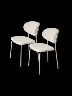 Discount Stol Med Boucléstoff - 2 Stk Stoler